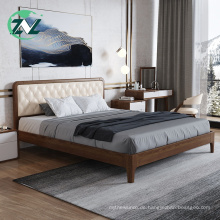 Schlafzimmermöbel Einfache Struktur Weiches Holzbett